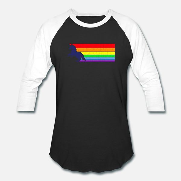 

80s vintage unicorn rainbow distressed look t shirt men design tee shirt s-xxxl loose basic summer style normal shirt