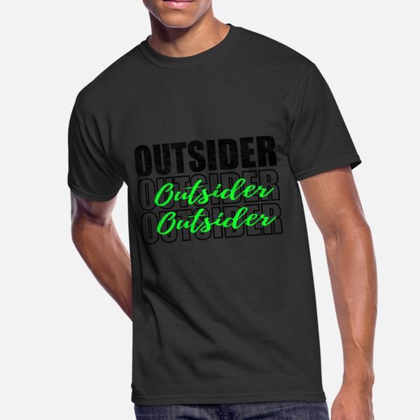 

outsider in street urban style for teenager t shirt men personalized cotton o neck normal fitness building summer style family shirt