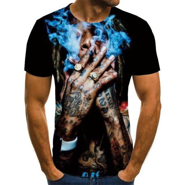 

3d abstract flowers animal 3d print shirts plus size horror aesthetic men clothing