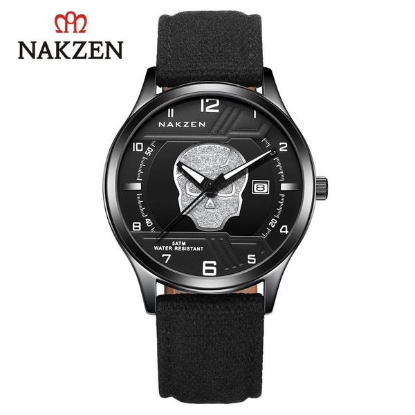 

2020 luxury watch men japanese movement quartz non-mechanical watch men designer belt pin buckle gentleman watch gift 4067, Slivery;brown