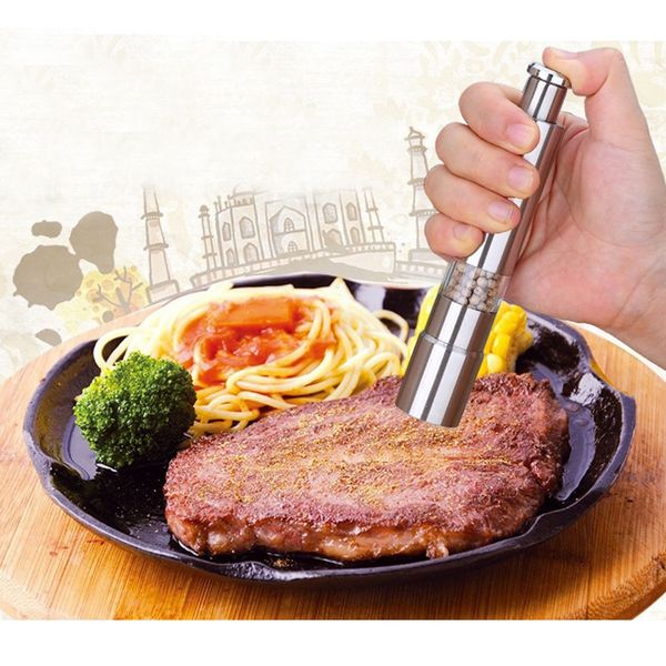 

modern seasoning kitchen tools stainless steel mill grinder manual salt pepper