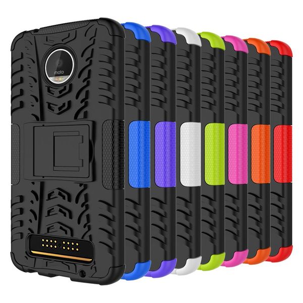 

cgjxsfor motorola moto g6 z force z3 play moto z g4 g4 plus hybrid kickstand impact rugged heavy duty tpu pc shock proof case cover 160pcs
