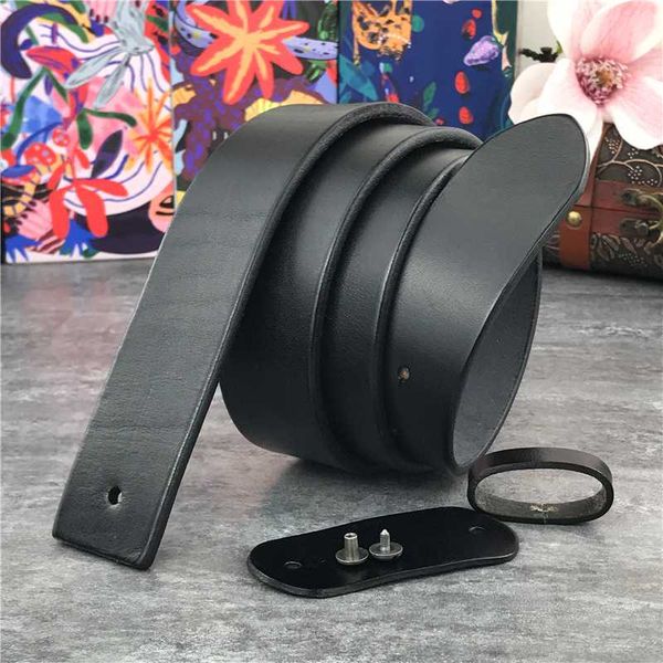 

super thick genuine leather luxury belts without belt buckle men belt male strap ceinture men 95-125cm sp01, Black;brown