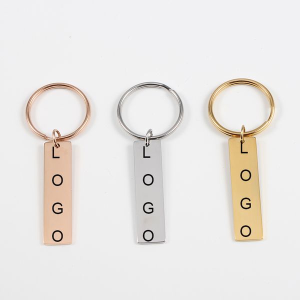 

key chains stainless steel mirror polished keychains custom made logo key chain diy selling chains 1pcs/lot, Silver