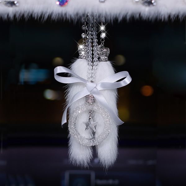 

diamond crystal car ornaments rearview mirror car pendant for girls interior accessories decoration christmas gift