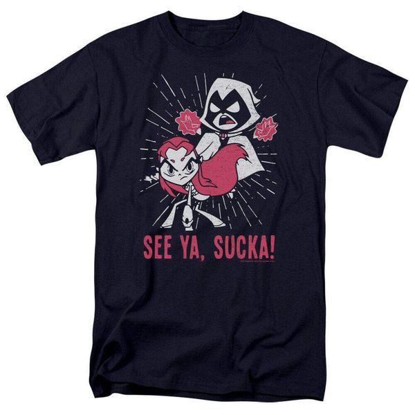 

Teen Titans Go suckas licensed adult T shirt