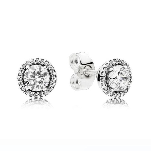 

classic design round diamond stud earring for earrings fashion accessories, Golden;silver