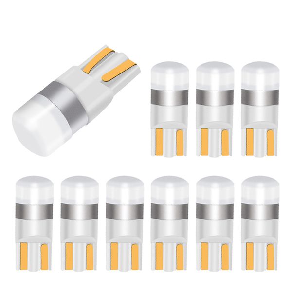 

10pcs car t10 led canbus 194 w5w led light bulbs white interior light ice blue red turn signals motorcycles reverse lights
