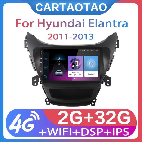 

2g + 32g 9" 2din android 8.1 go dvd-плеер автомобиля для elantra 2011 2012 2013 автомобилей радио gps навигации wifi dsp ips-плеер