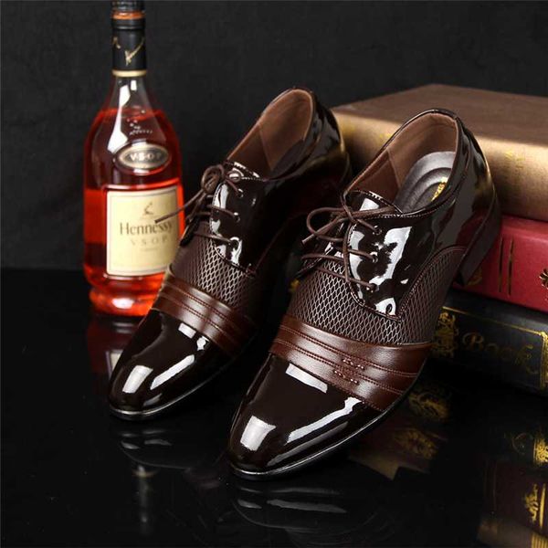 

dress shoes men formal 2021 brand wedding black fashion design leather men's