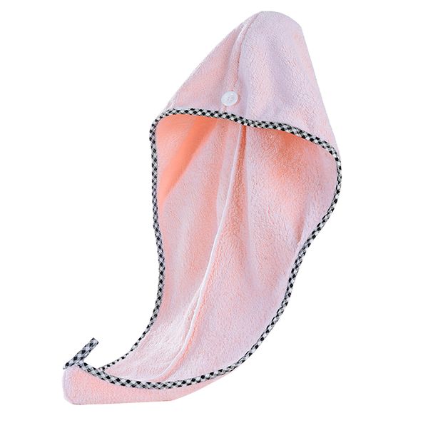 

women water absorbent microfiber hair drying towel shower cap soft travel salon