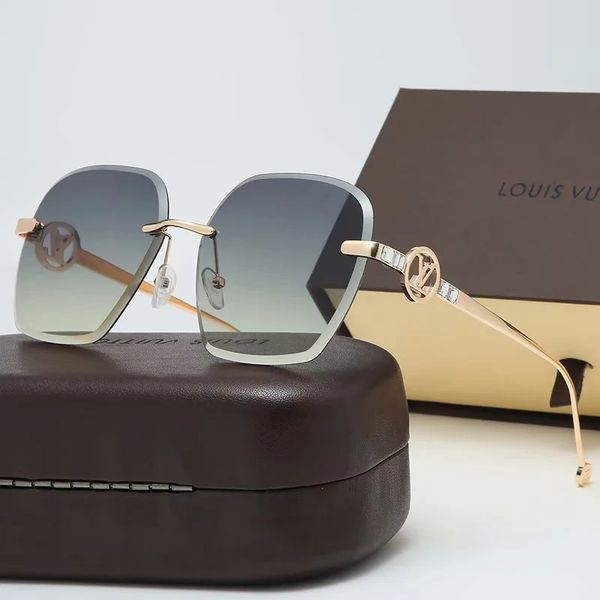 

louisvuitton мужского cолнцезащитных очки womens дизайнер очки негабаритных мужчины дез lunettes де соли очки летчик t7, Black