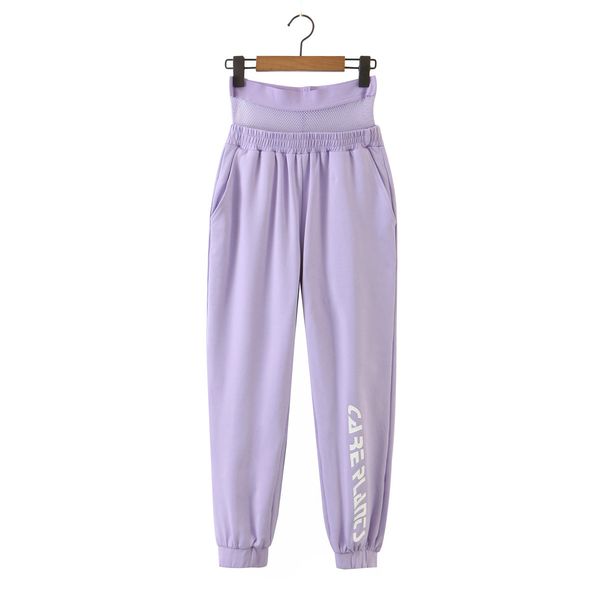 

women's 2020 autumn new mesh stitching jogging pants a9rs2119, Black;white