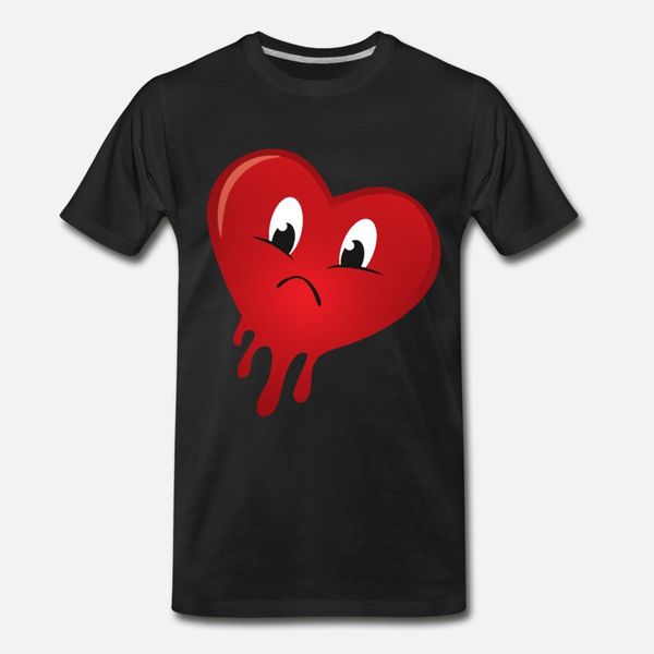 

sad heart t shirt men loose tee shirt size s-3xl fit loose new fashion spring autumn novelty shirt