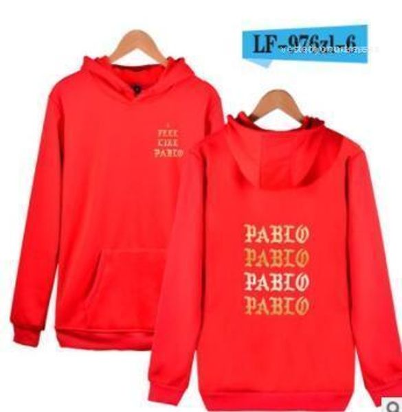 

clothing hooded casual autumn fall sweatshirts i feel like pablo street designer hoodies mens women, Black