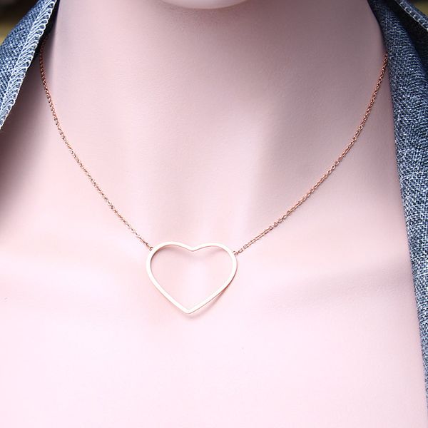 

hxd stainless steel necklace minimalism stainless steel circle necklace women geometric accessories chocker, Silver