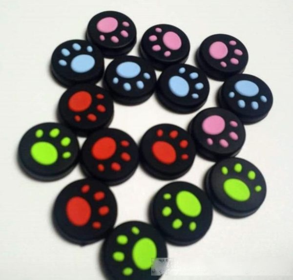 

5 color cat claw rubber silicone joystick cap thumb stick grip grips caps for ps4 ps3 xbox one 360 controller for switch nx ns 4000pcs/lot