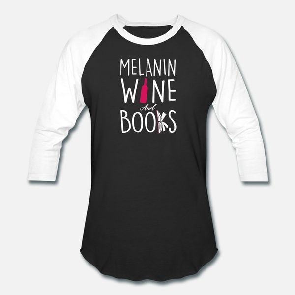 

melanin wine and books t shirt men custom short sleeve crew neck leisure graphic funny summer natural shirt