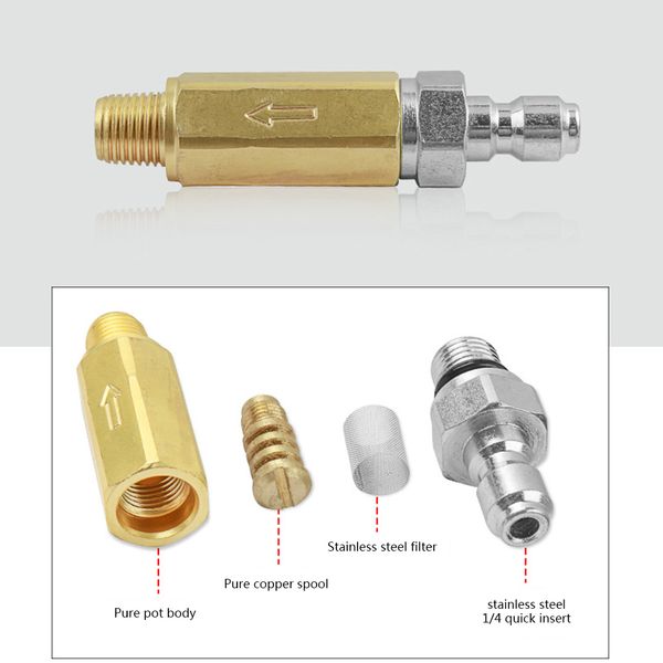 

1/4 sprayer durable nozzle filter home garden stainless steel pressure washer