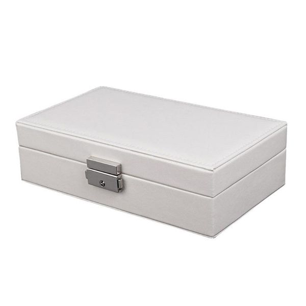 

jewelry box organizer portable ornaments travel multifunctional simple storage case, Pink;blue