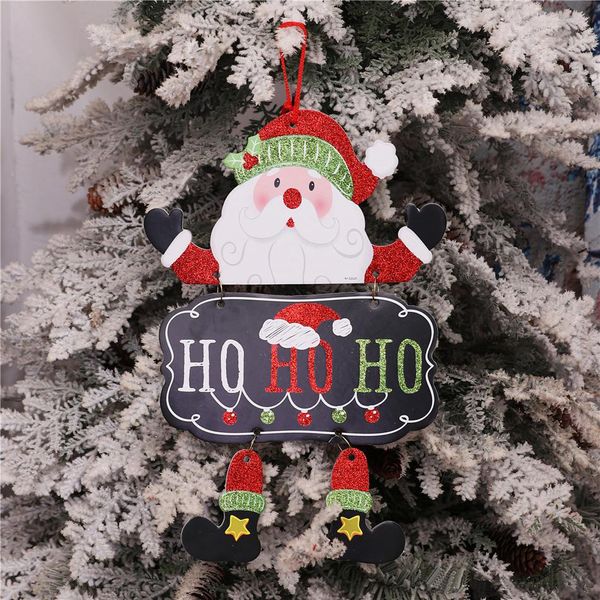 Рождественские украшения Санта-Клаус висит рождественские кулонные украшения для рождественской елки Новогоднее окно двери настенные потолочные декор
