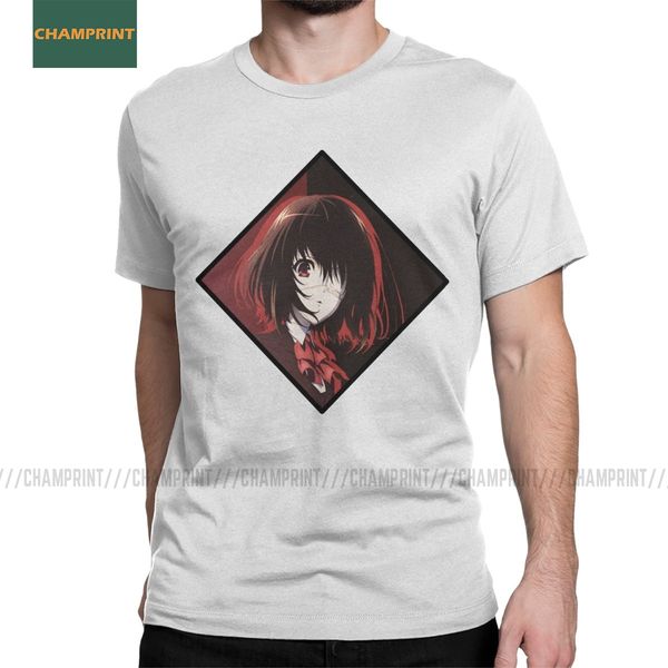 

men t-shirt misaki mei another novelty cotton tees short sleeve kouichi sakakibara manga blood dark school akazawa t shirt