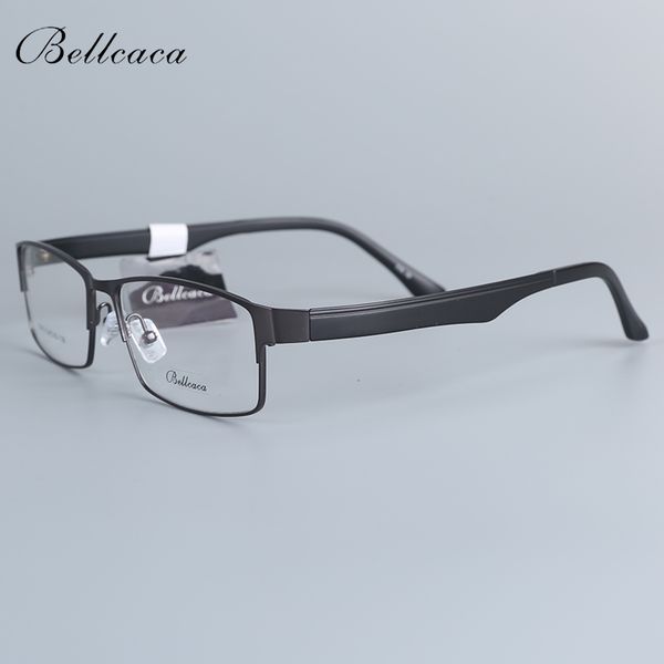 

bellcaca optical spectacle frame men eyeglasses computer prescription diopter glasses frame for male clear lens eyewear bc775, Black