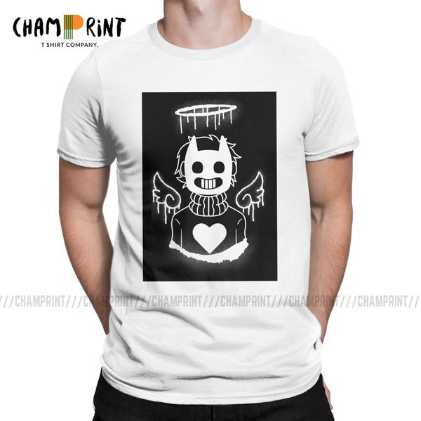 

men t-shirts off game zacharie ghost funny pure cotton tee shirt short sleeve t shirt o neck clothes plus size
