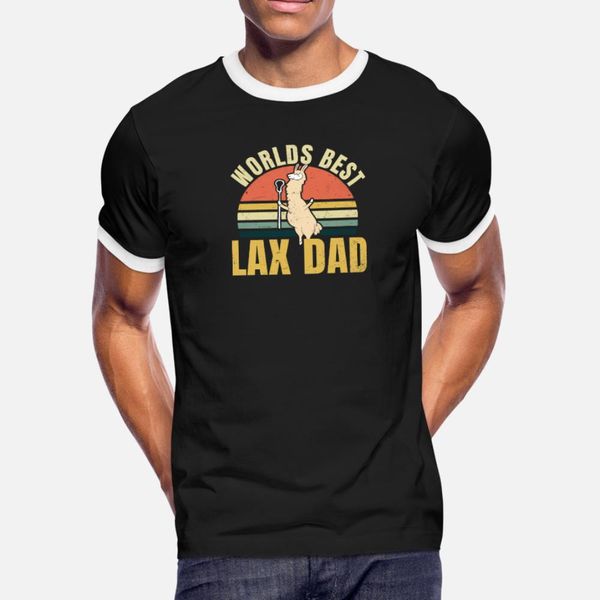 

lax dad sunset llama lacrosse gift t shirt men create 100% cotton o-neck clothing crazy humor summer normal shirt