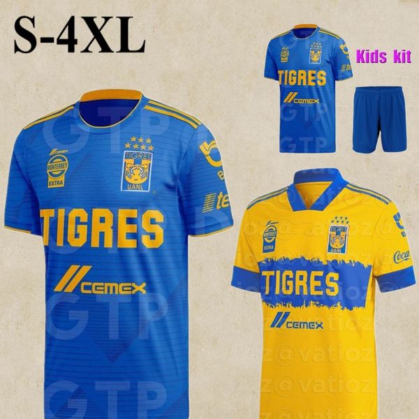 

s-4xl tigres uanl 7 stars soccer jersey home away 20 21 mexico club tigers yellow gignac vargas h. ayala sosa jerseys football shirts, Black;yellow