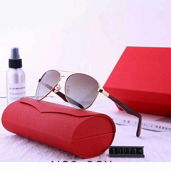 

роскошные солнцезащитные очки дизайнер очки мужские очки brand new metal adumbral sunglass 6 цветов опциональный uv400 highlt качества с кор, White;black