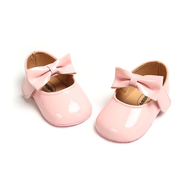 

baby shoes bowknot reflective tape to a classic princess baby shoes girls soft bottom anti-slip in first walker