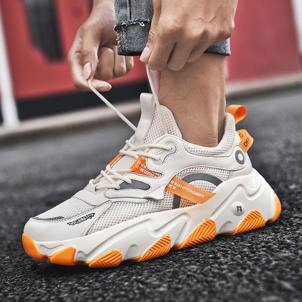 

мужчины папа обувь корейский стиль 2020 лето новый стиль перфорированный лист veil red tide обувь открытый универсальный толстые спортивное