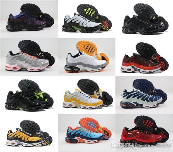 

tn shoes new fashion mens tns sneakers breathable mesh tn plus chaussures requin sports trainers shoes, White;red