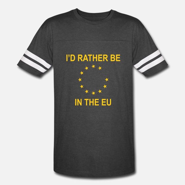 

id rather be in the eu t shirt men knitted tee shirt o neck standard famous building spring pictures shirt