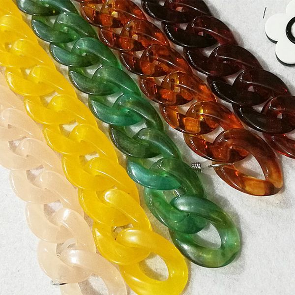 

diy opening chain leopard acrylic sunglasses chain reading glasses hanging neck largand glasses eyeglasses strap, Silver