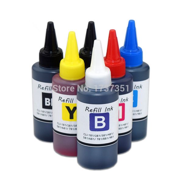 

ink refill kits pgi-980 cli-981 dye pigment kit for canon pixma ts8190 ts8195 refillable cartridge