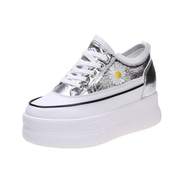 

2020 spring and autumn new single shoes fashion all-match thick-soled inner increase large size flat shoes women, Black