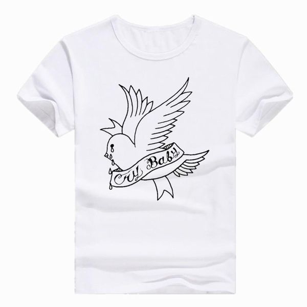 

мужчины и женщины печати лил писк музыка hip hop rap tshirt летом с коротким рукавом o-образным вырезом футболка