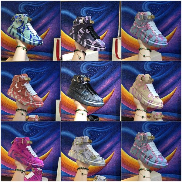 

2fashion дизайнерская обувь 3m reflective женщины мужчины кожа платформа повседневный обуви тройной белый черный красный синий mens flat cha, Black