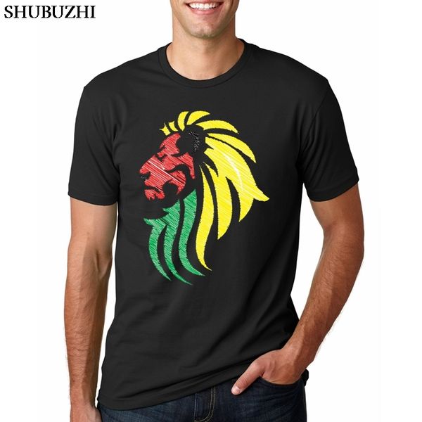 

vintage design men's rasta lion t shirt reggae lion shirt short sleeves custom printed t-shirt big and high man