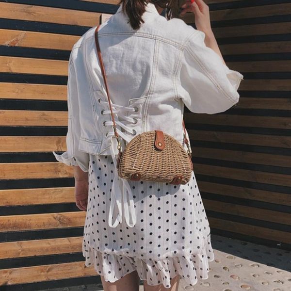 

crossbody сумки для женщин 2020 мода сумка для девочек мини плетение бич дамы богемный стиль отдыха барсетки k504