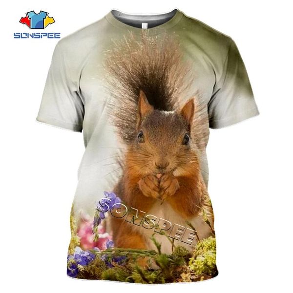 

animal squirrel summer homme 3d print shirts anime kawaii horror men clothing