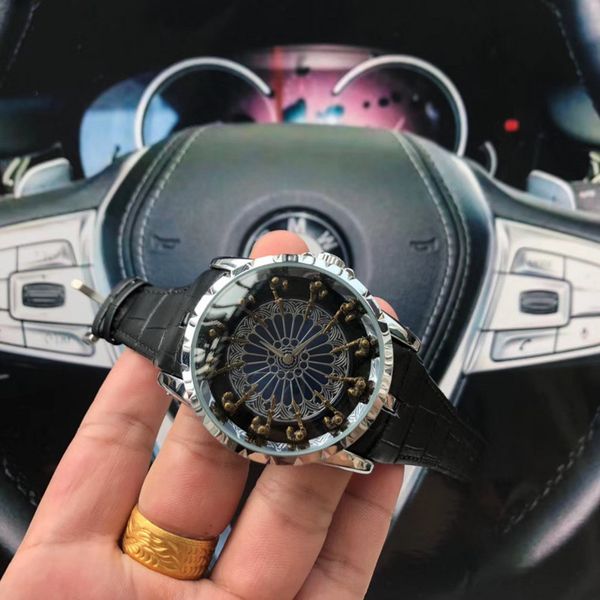 

78 mens watches fashion 42mm classic watch stainless steel quartz movement mens party wristwatch business watch gift clock, Slivery;brown