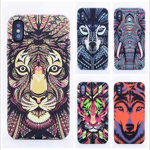 

cgjxsthe king of double -sided luminous relief forest is suitable for iphone 6 mobile phone shell personality water paste hard shell 7plus s