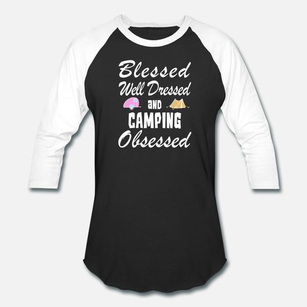 

camping love hoodie blessed & obsessed gift t shirt men custom tee shirt euro size s-3xl letters loose new fashion spring novelty shirt