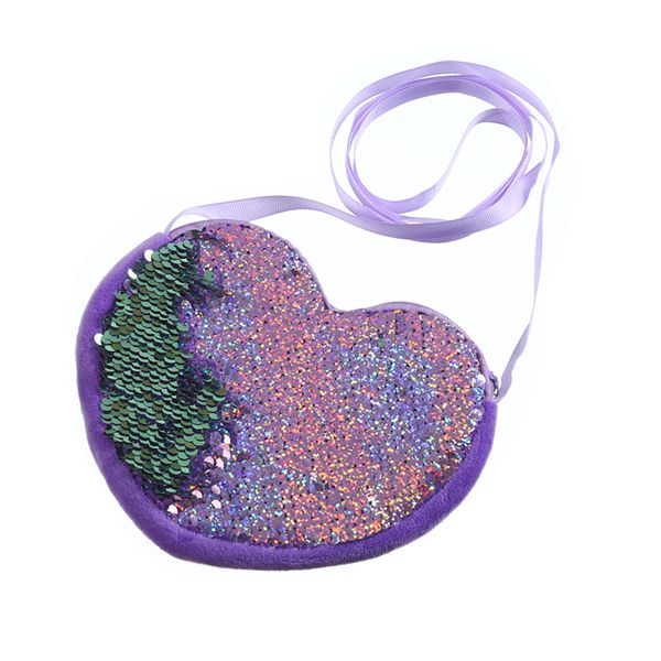 

Kid Baby Girl Love & Hearts Sequins Coin Purse Wallet Clutch Girls Patchwork Shoulder Bags Cute Crossbody Bag