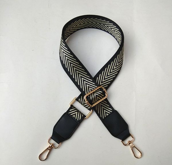 

new color fashion shoulder strap crossbody replacement bag wide shoulder strap adjustable accessories, Black
