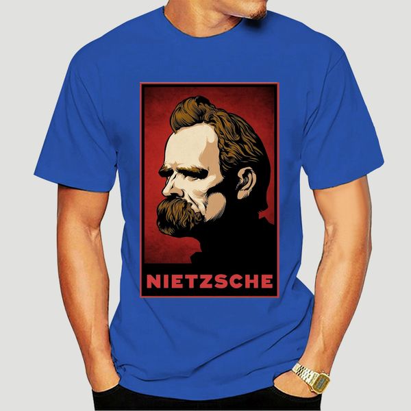

100% o-neck t shirt custom printed t-shirt nietzsche print wo tshirt-3939d