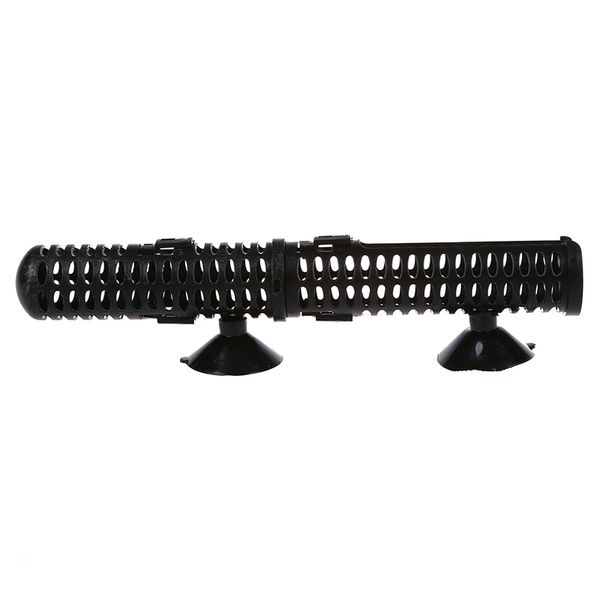 

aquarium heater protector with suckers - black